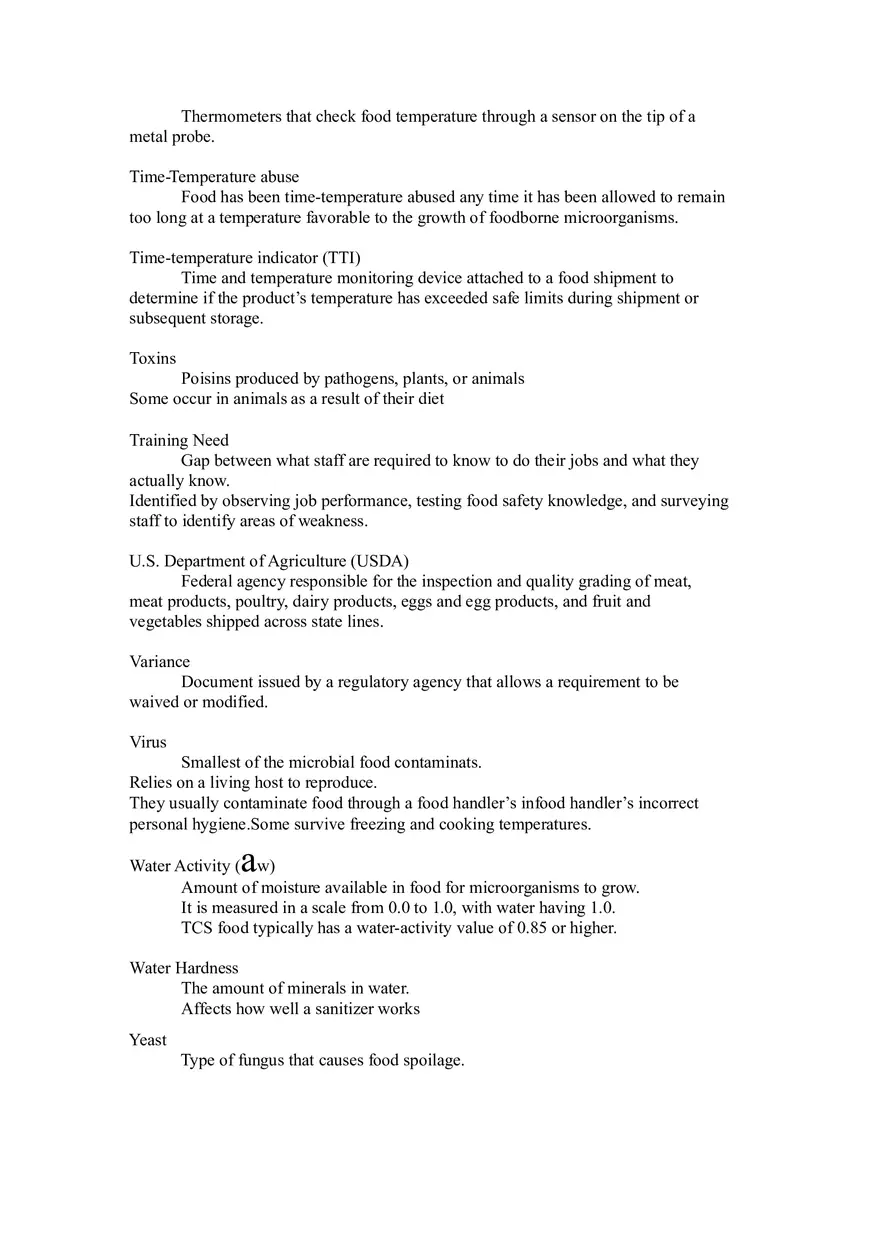 Key Concepts in Food Safety and Cleaning Methods - Page 5
