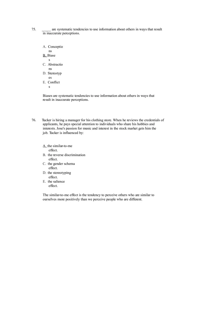 Managing Diverse Employees in a Multicultural Environment Answer Key Part 3 - Page 1
