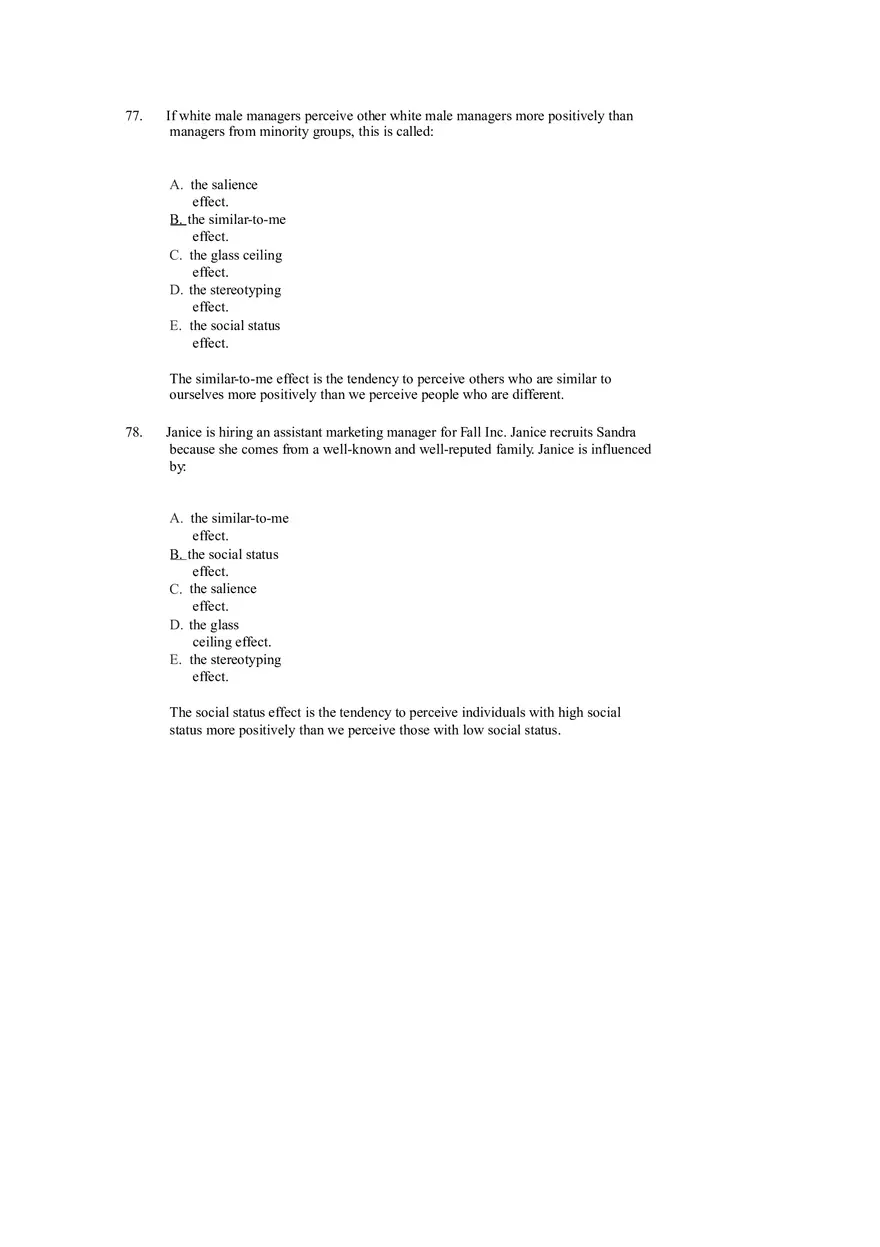 Managing Diverse Employees in a Multicultural Environment Answer Key Part 3 - Page 2