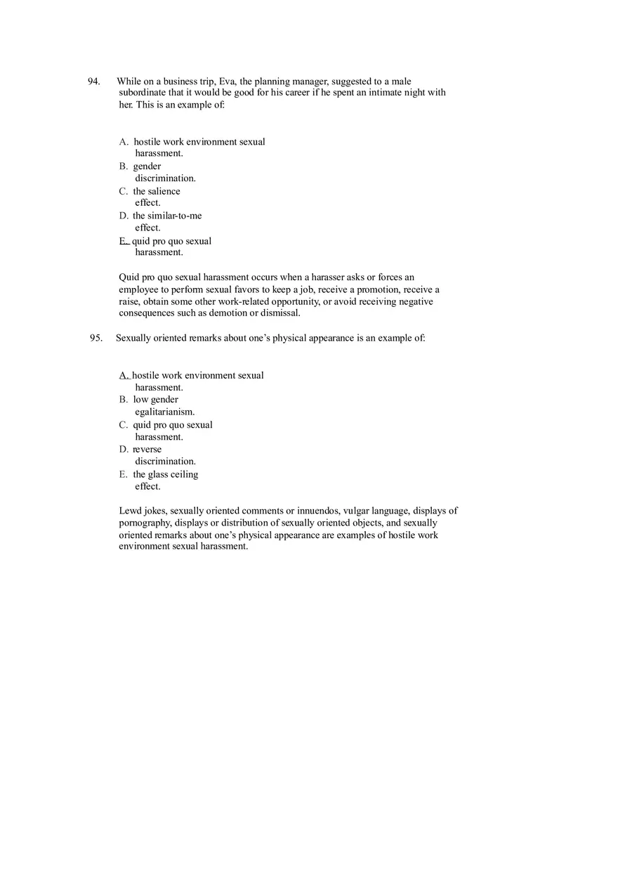 Managing Diverse Employees in a Multicultural Environment Answer Key Part 3 - Page 3