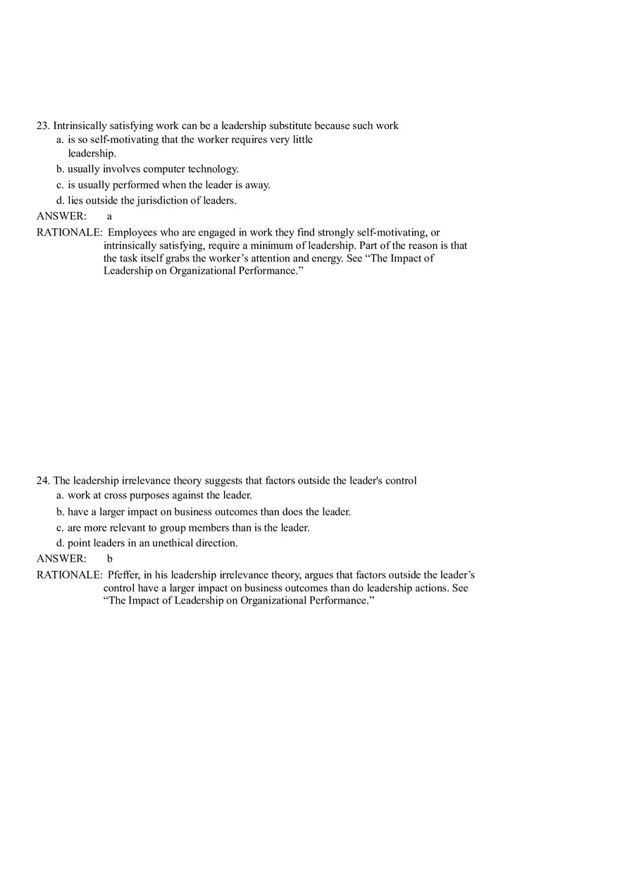 The Nature And Importance Of Leadership Part 2 - Page 1