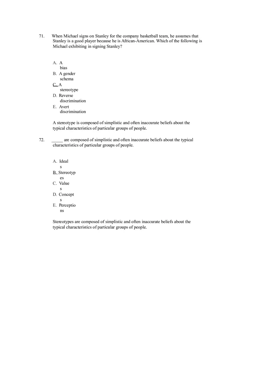 Managing Diverse Employees in a Multicultural Environment Answer Key Part 2 - Page 9