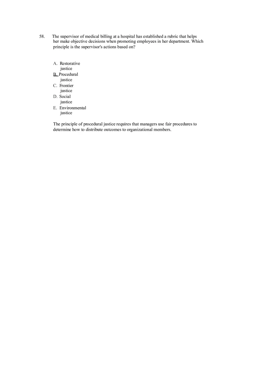 Managing Diverse Employees in a Multicultural Environment Answer Key Part 2 - Page 1