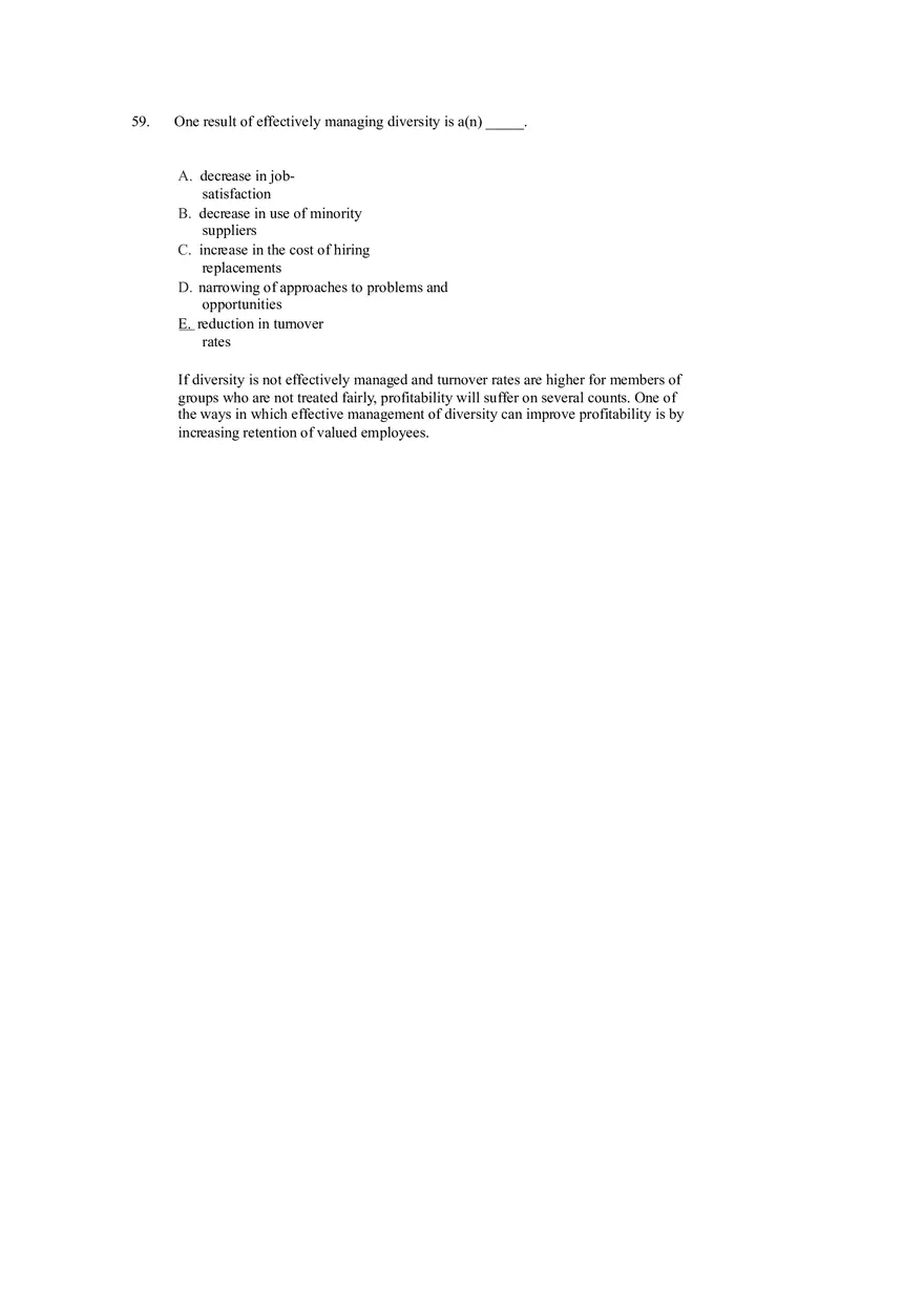 Managing Diverse Employees in a Multicultural Environment Answer Key Part 2 - Page 2