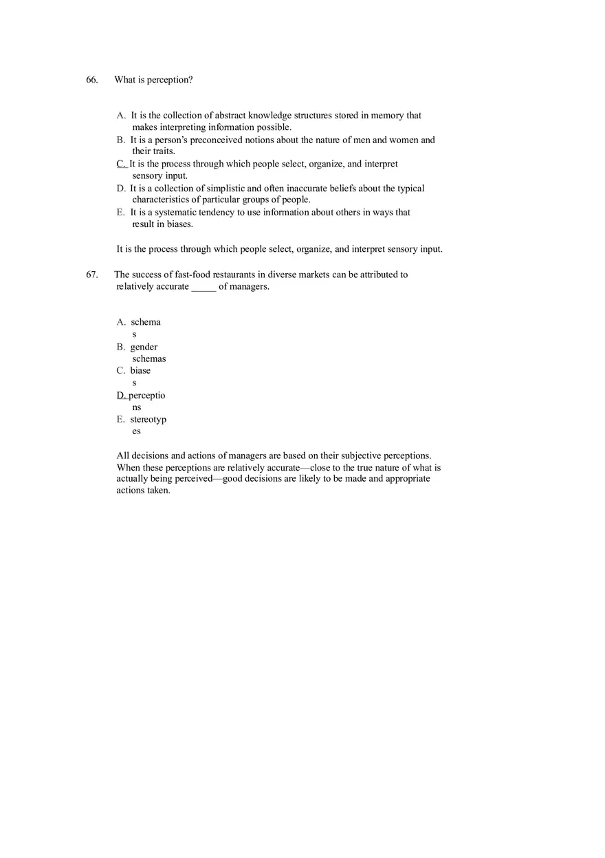 Managing Diverse Employees in a Multicultural Environment Answer Key Part 2 - Page 6
