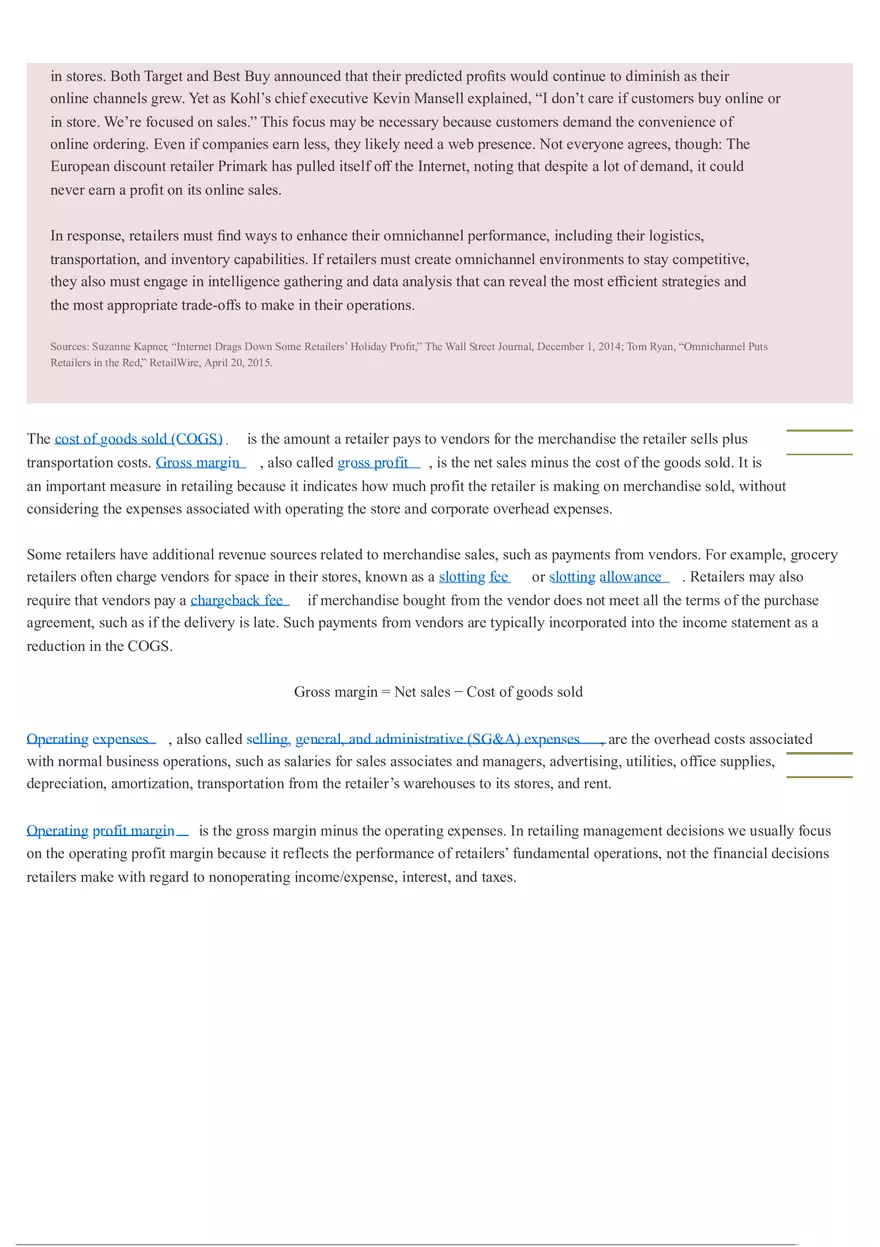 Strategic Profit Model - Retail Management 1 - Page 9