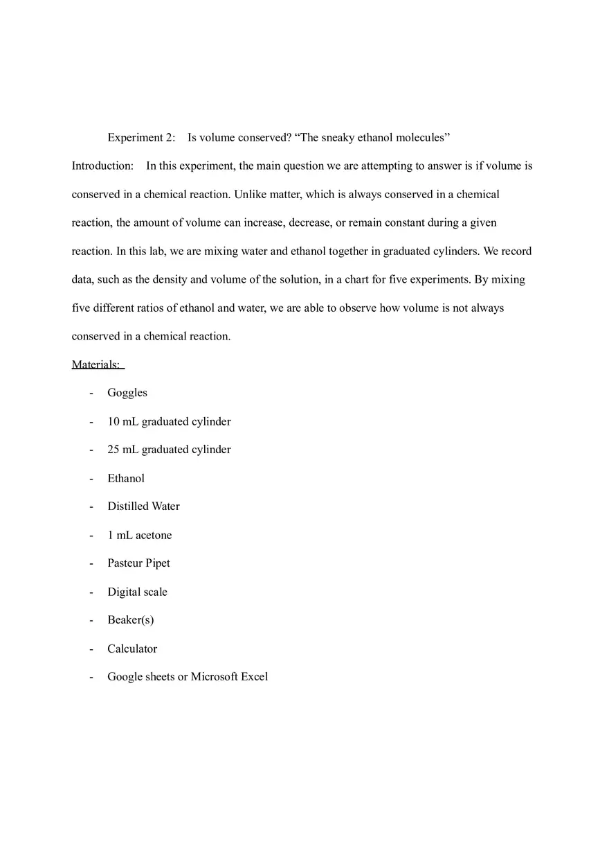 Experiment The Sneaky Ethanol Molecules - Page 1