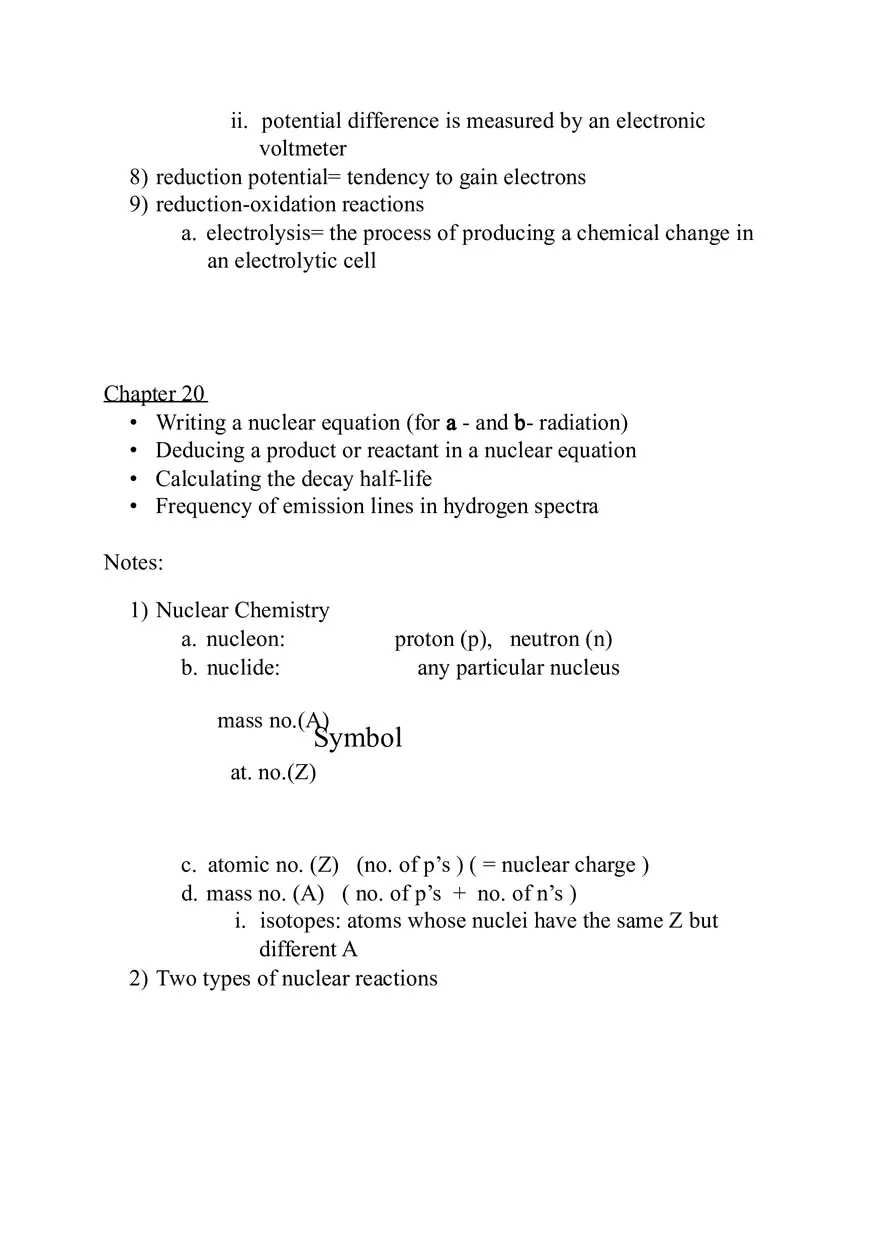 American Chemical Society Cumulative Exam (Chapters 17-20) - Page 8