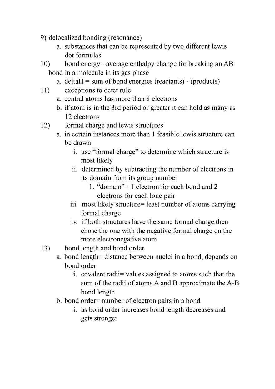 American Chemical Society Cumulative Exam (Chapters 8-10) - Page 9