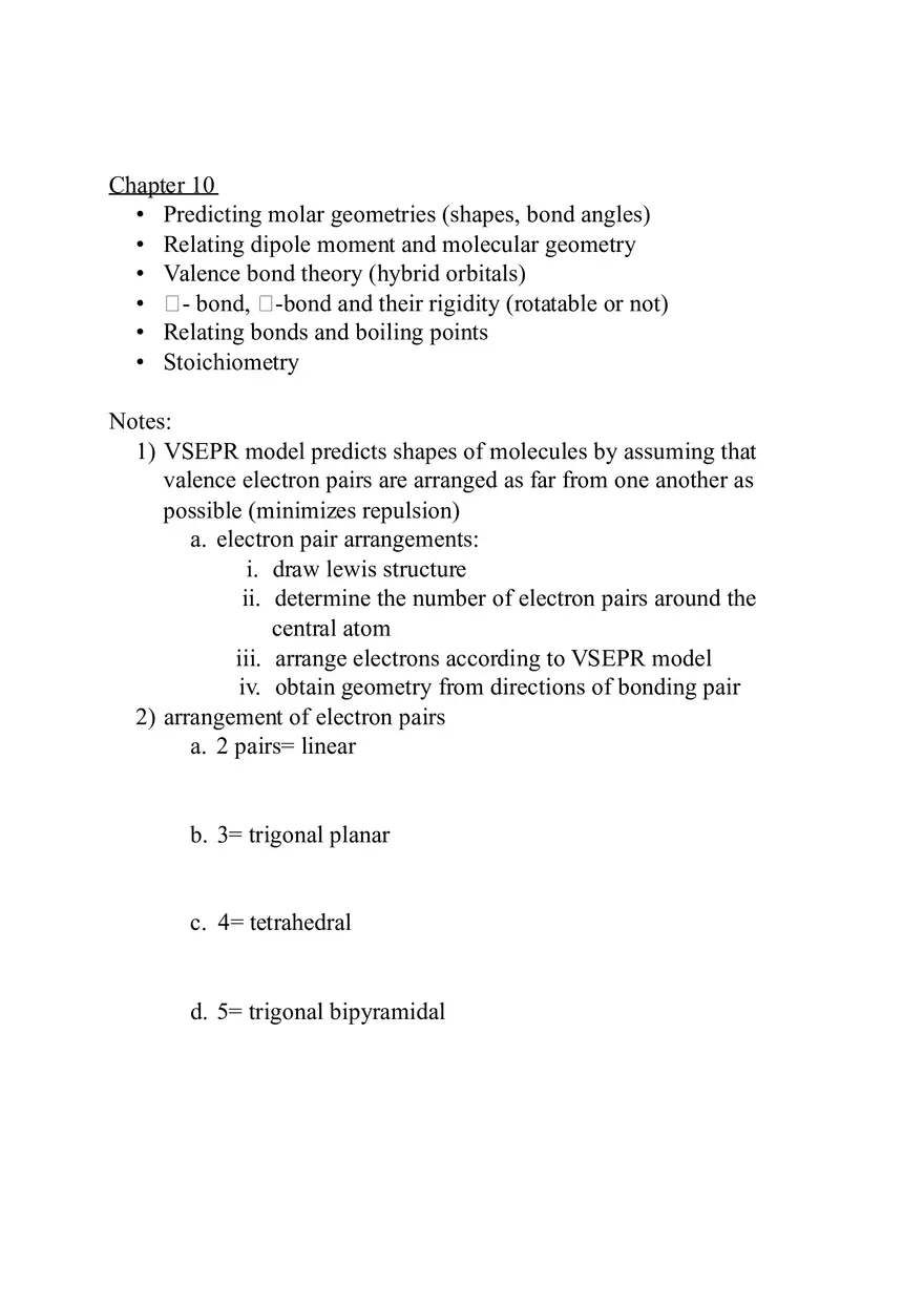 American Chemical Society Cumulative Exam (Chapters 8-10) - Page 10