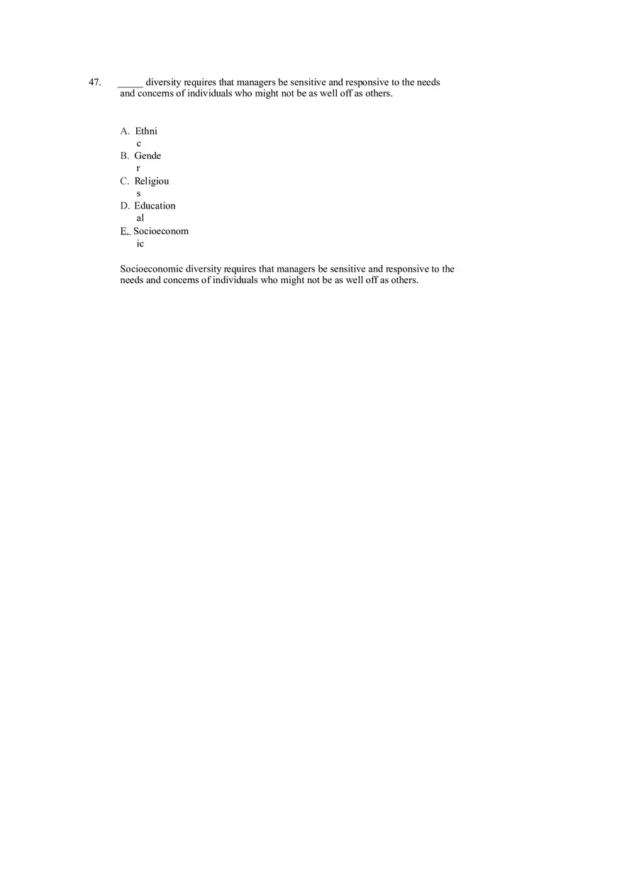 Managing Diverse Employees in a Multicultural Environment Answer Key Part 1 - Page 5