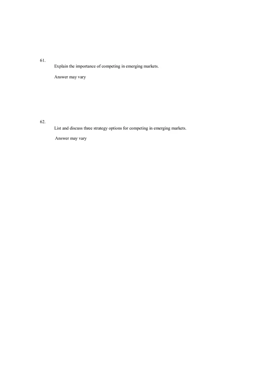Strategies for Competing in International Markets Answer Key Part 3 - Page 8