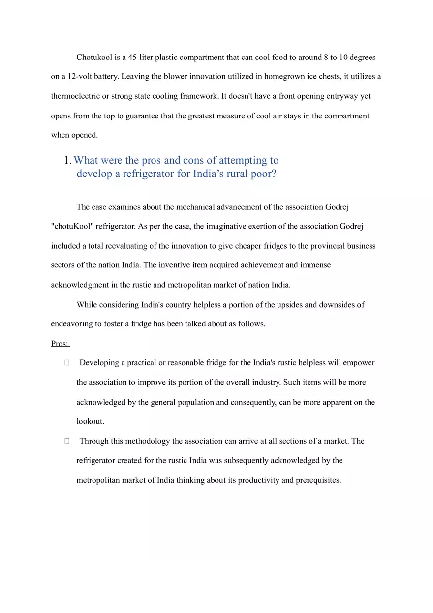 Chotukool Disrupting the Refrigerator Market and Reaching Rural India - Page 2