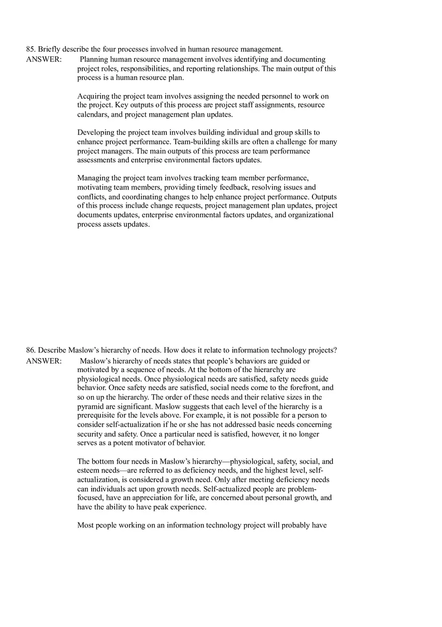 Project Human Resource Management III - Page 11