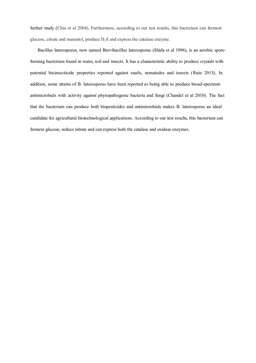 Final Lab Report (Isolation and Identification of Two Unknown Bacteria) - Page 3