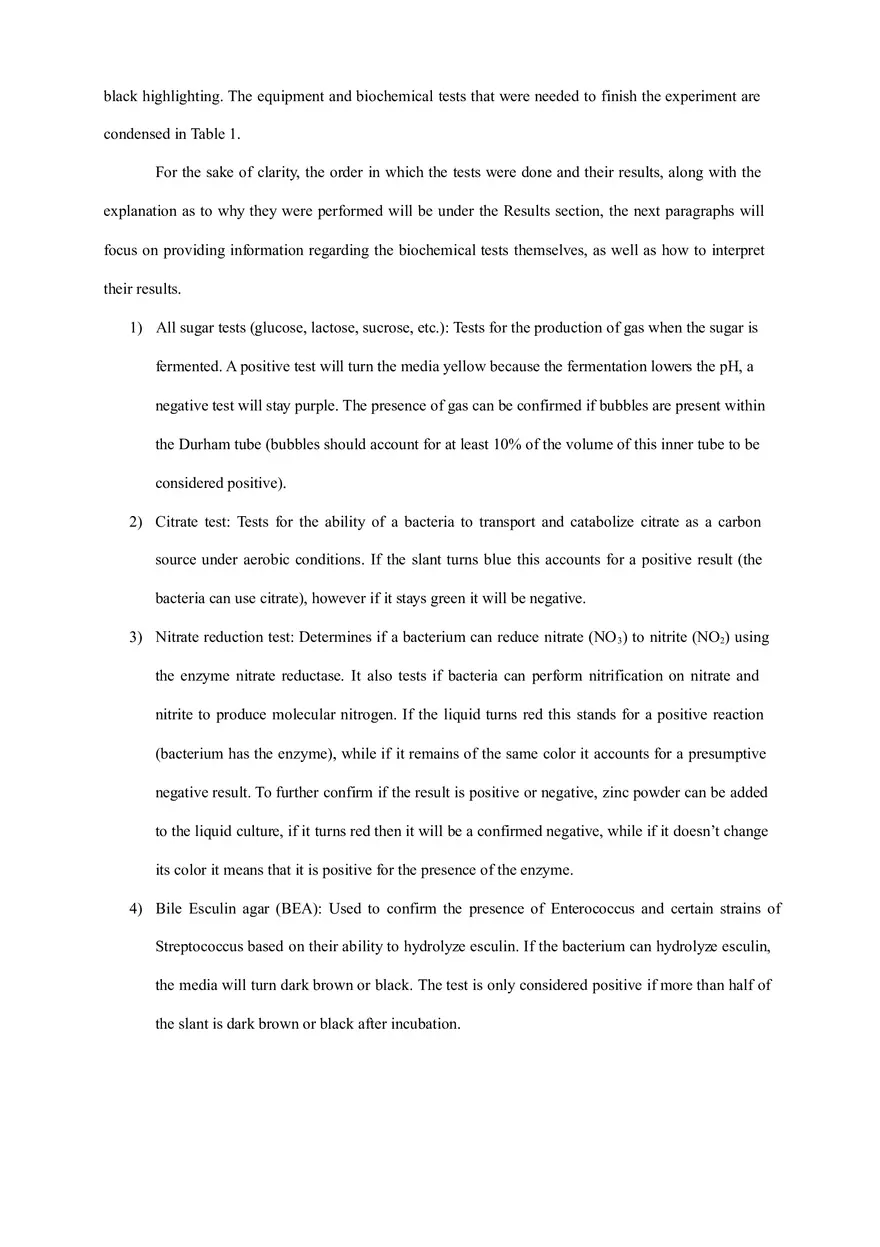 Final Lab Report (Isolation and Identification of Two Unknown Bacteria) - Page 4