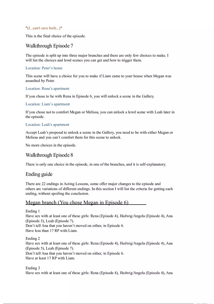 Acting Lessons Part 2 - Page 11