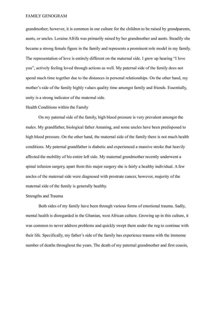 Family Genogram Project Final Draft - Page 4