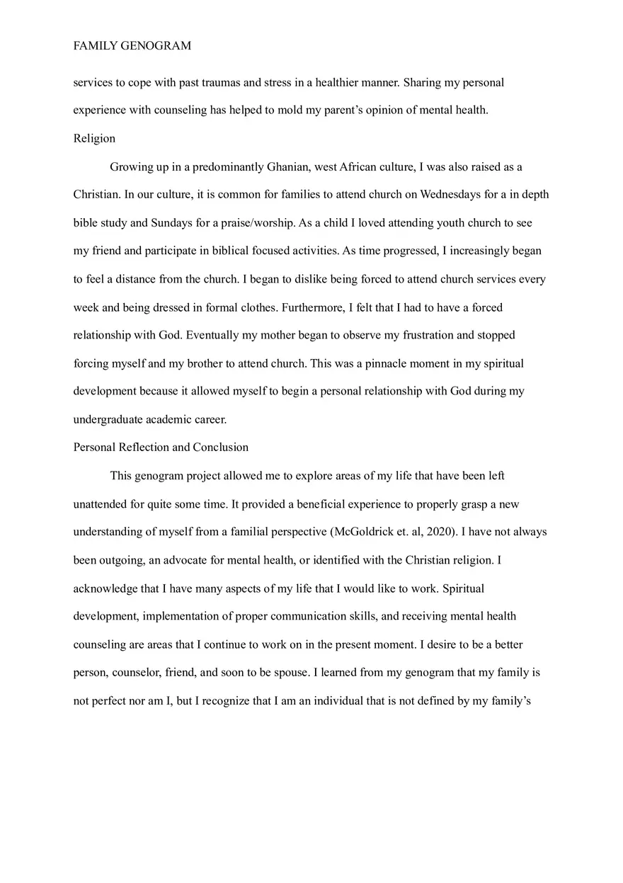 Family Genogram Project Final Draft - Page 6
