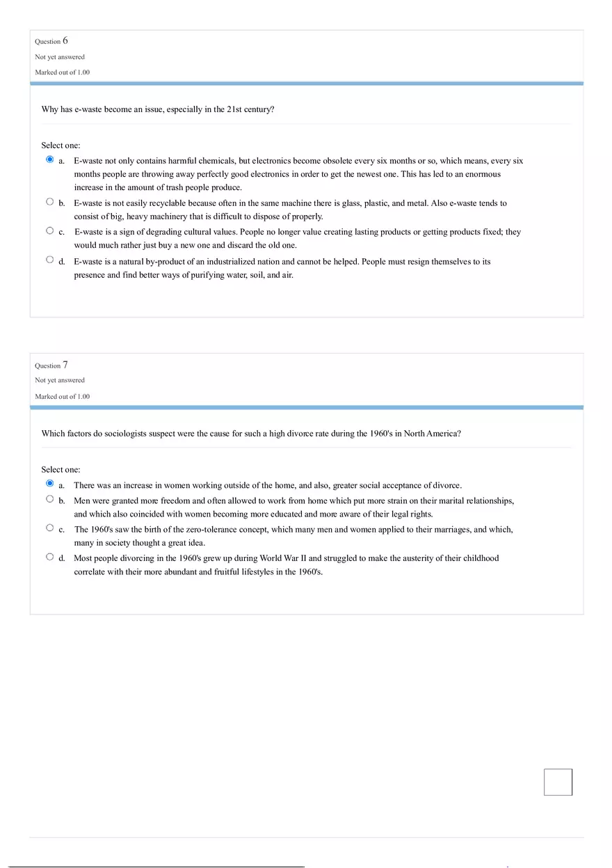 Introduction to Sociology Final Exam (7 Pages) - Page 3