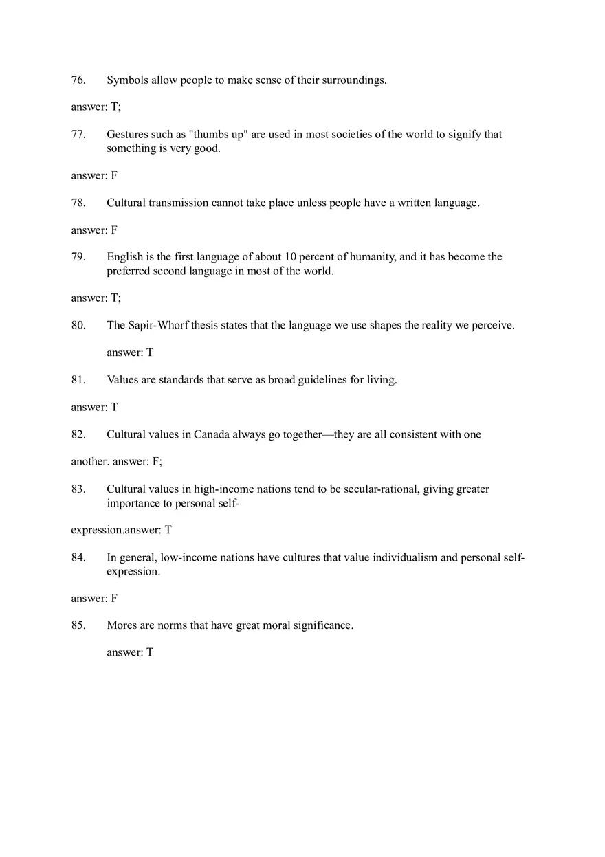 Culture (Sociology) Questions and Answers - Page 7