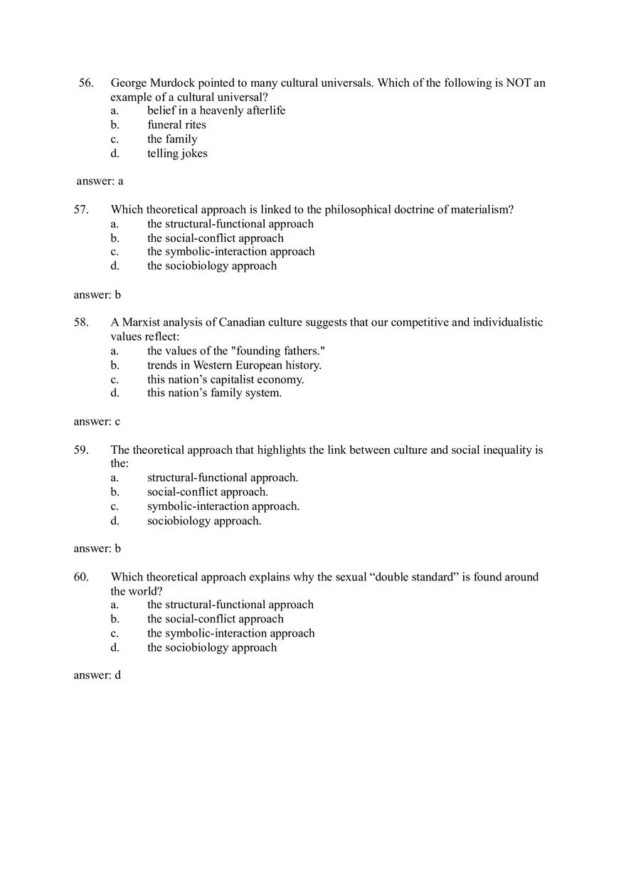 Culture (Sociology) Questions and Answers - Page 4