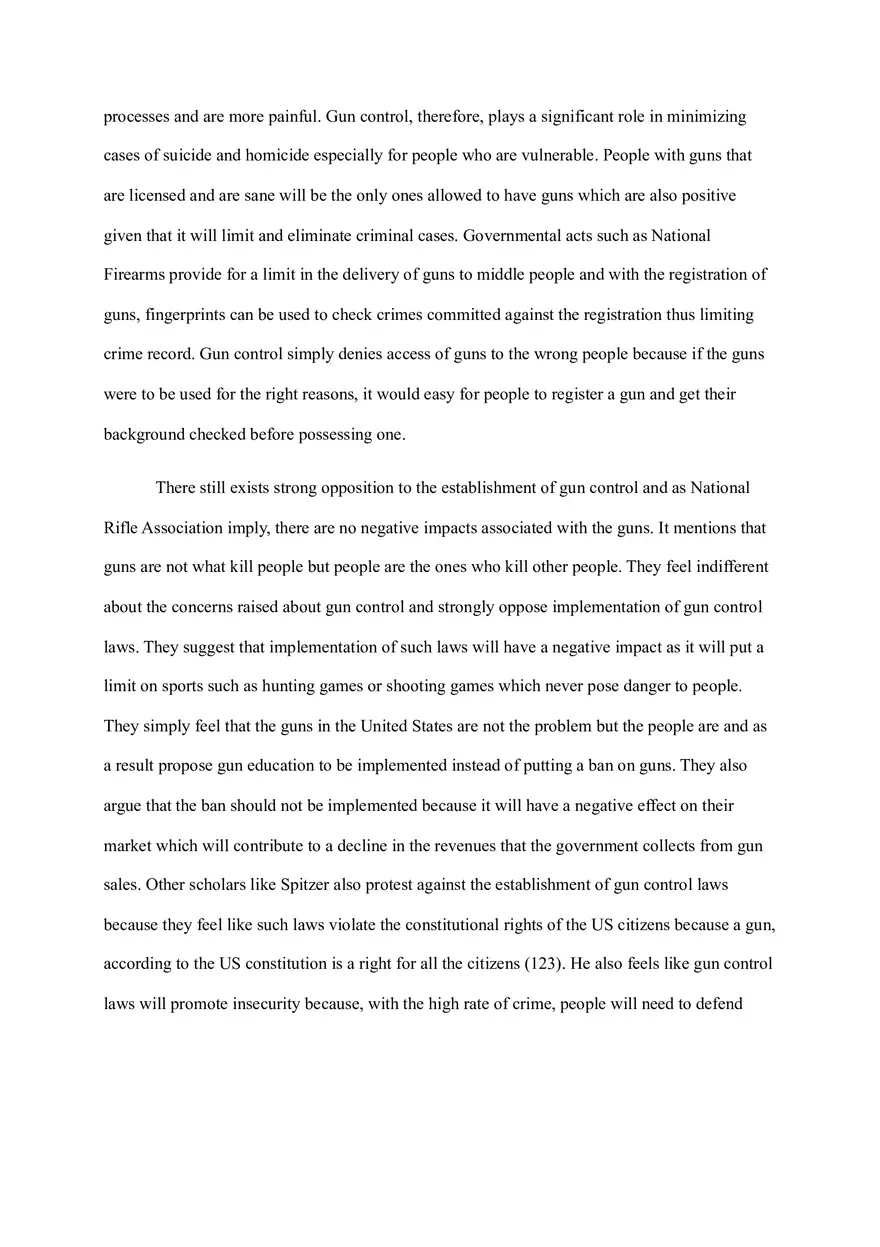 Argumentative Essay on Gun Control - Page 4