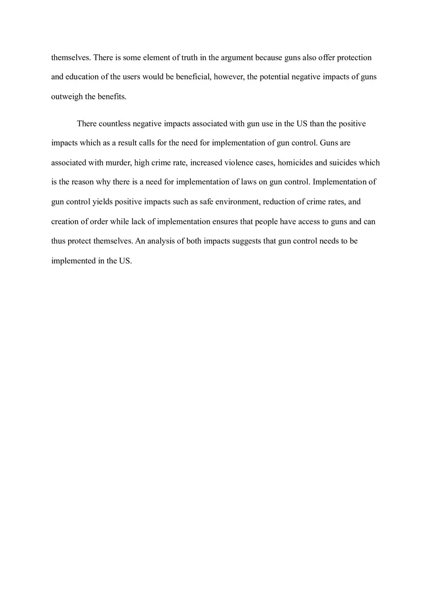 Argumentative Essay on Gun Control - Page 5