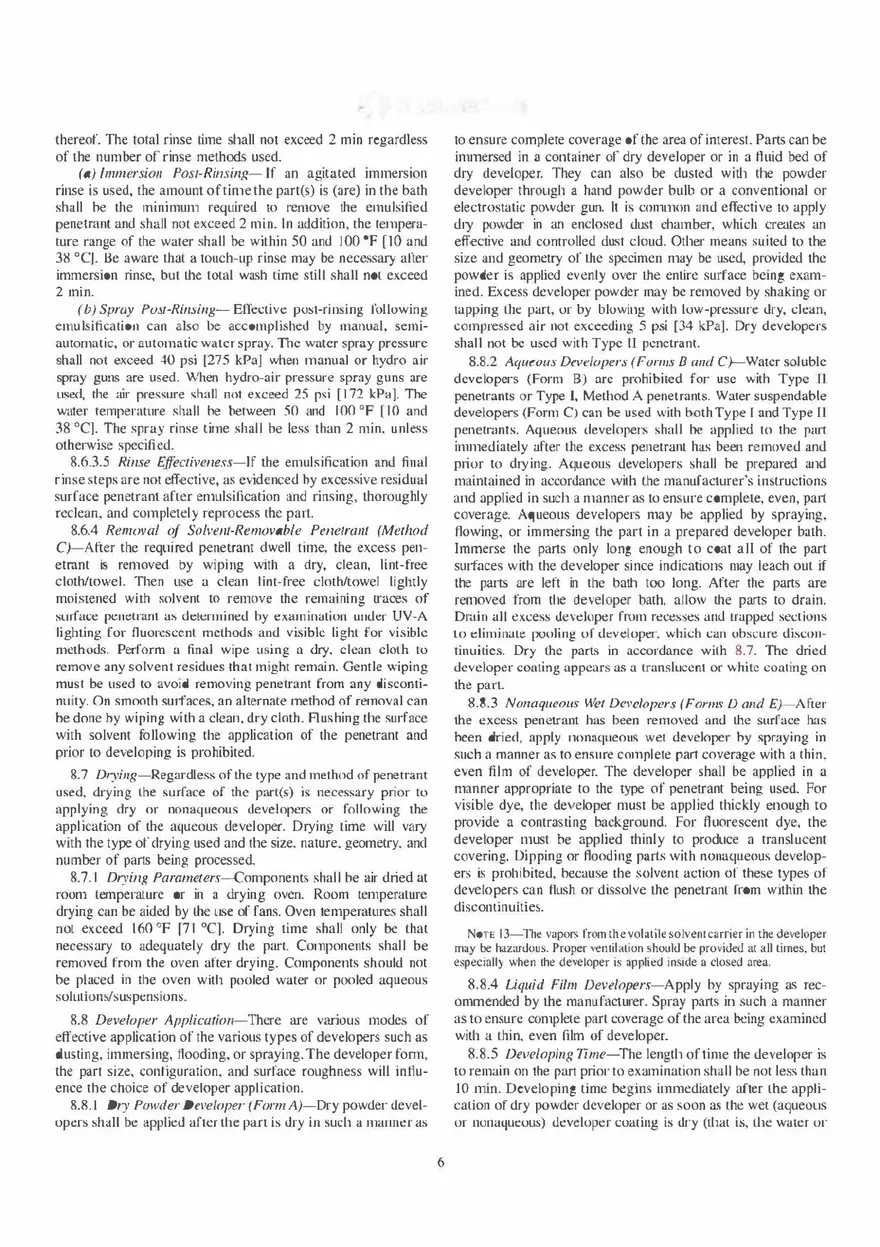 Standard Practice for Liquid Penetrant Testing for General lndustry - Page 14