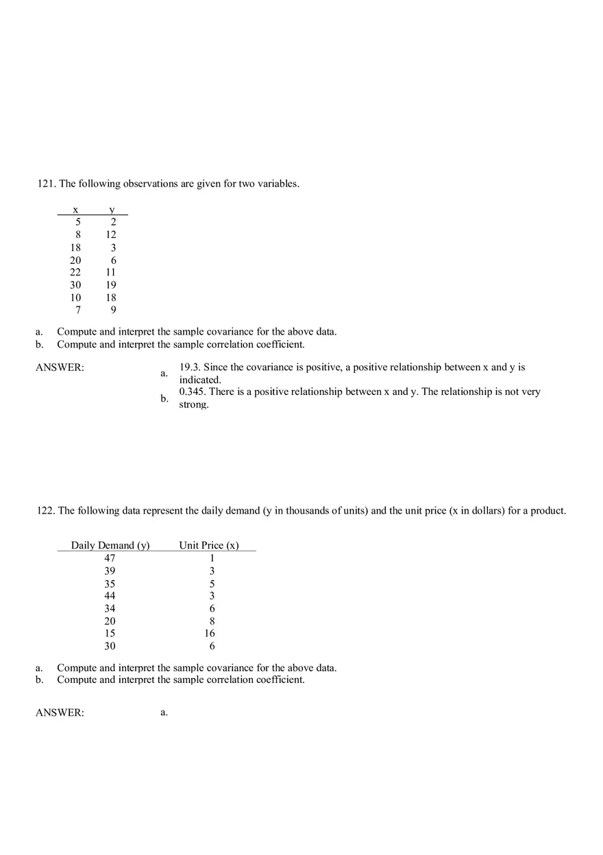 Descriptive Statistics - Numerical Measures Part 5 - Page 1