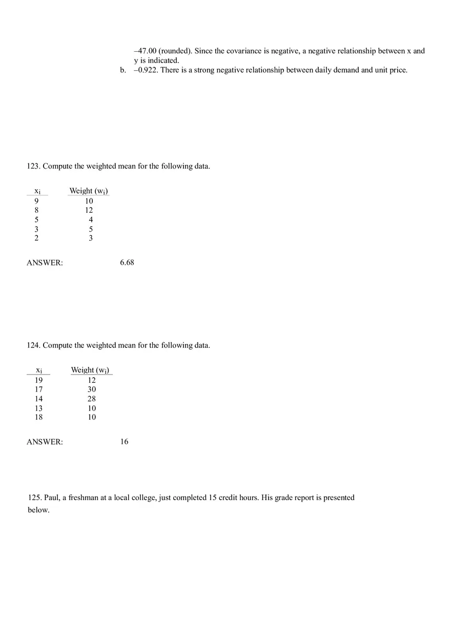 Descriptive Statistics - Numerical Measures Part 5 - Page 2