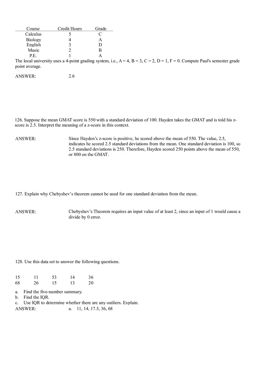 Descriptive Statistics - Numerical Measures Part 5 - Page 3