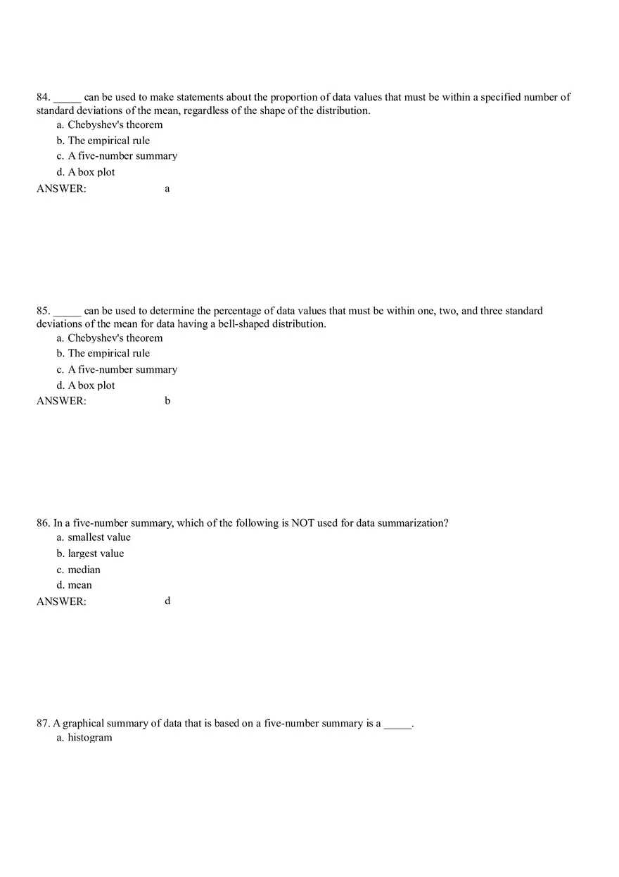 Descriptive Statistics - Numerical Measures Part 3 - Page 7