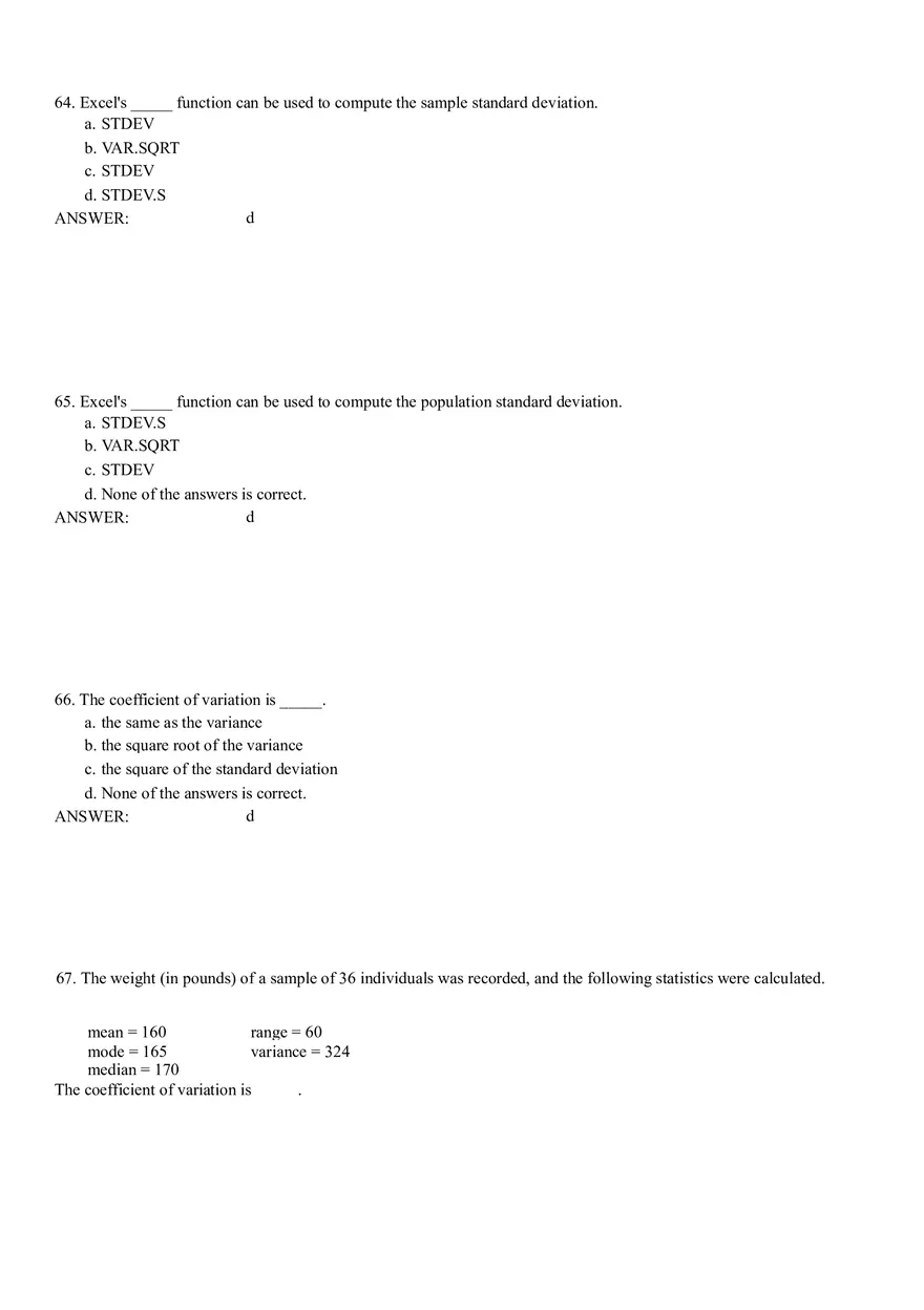 Descriptive Statistics - Numerical Measures Part 3 - Page 1