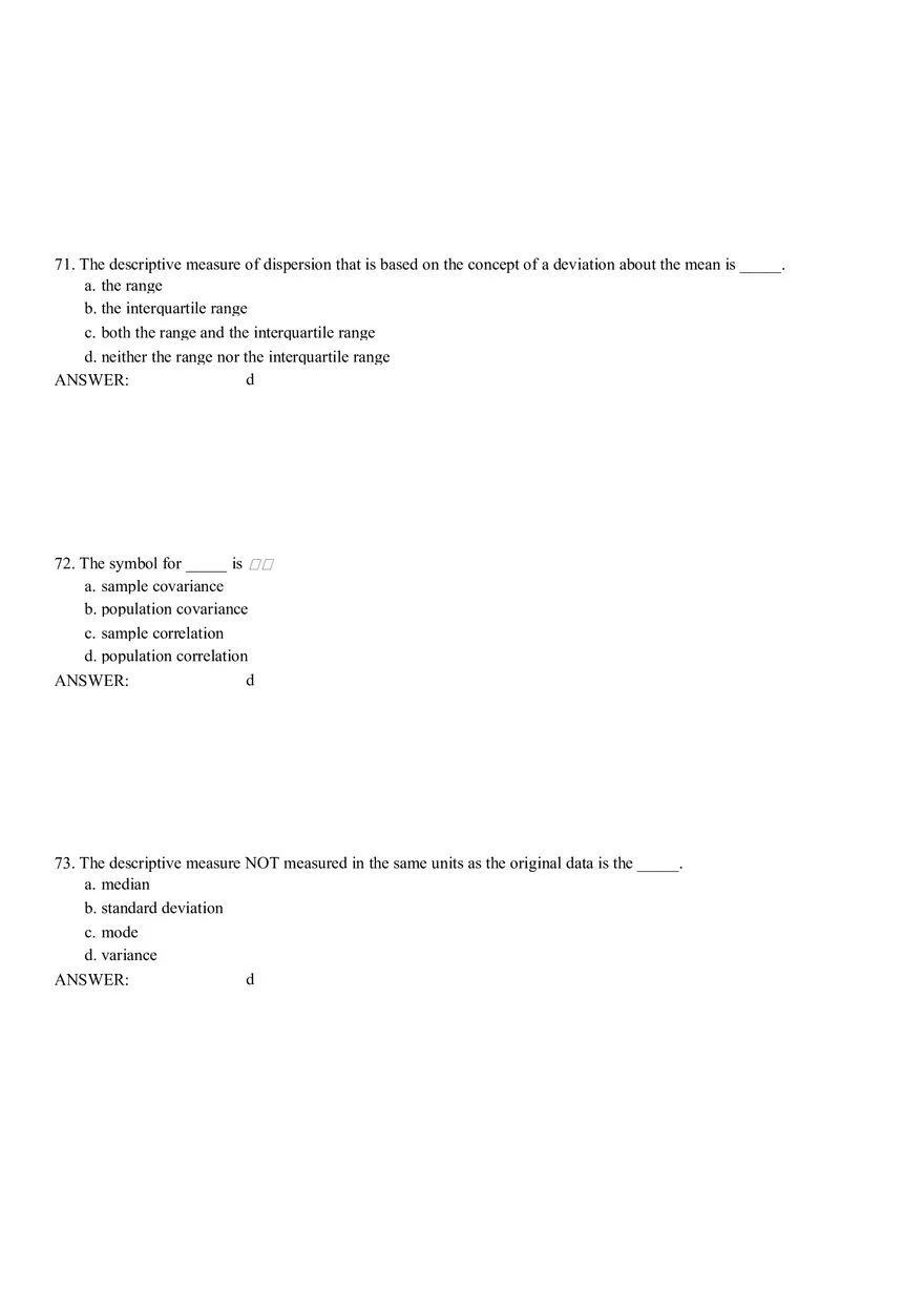 Descriptive Statistics - Numerical Measures Part 3 - Page 3