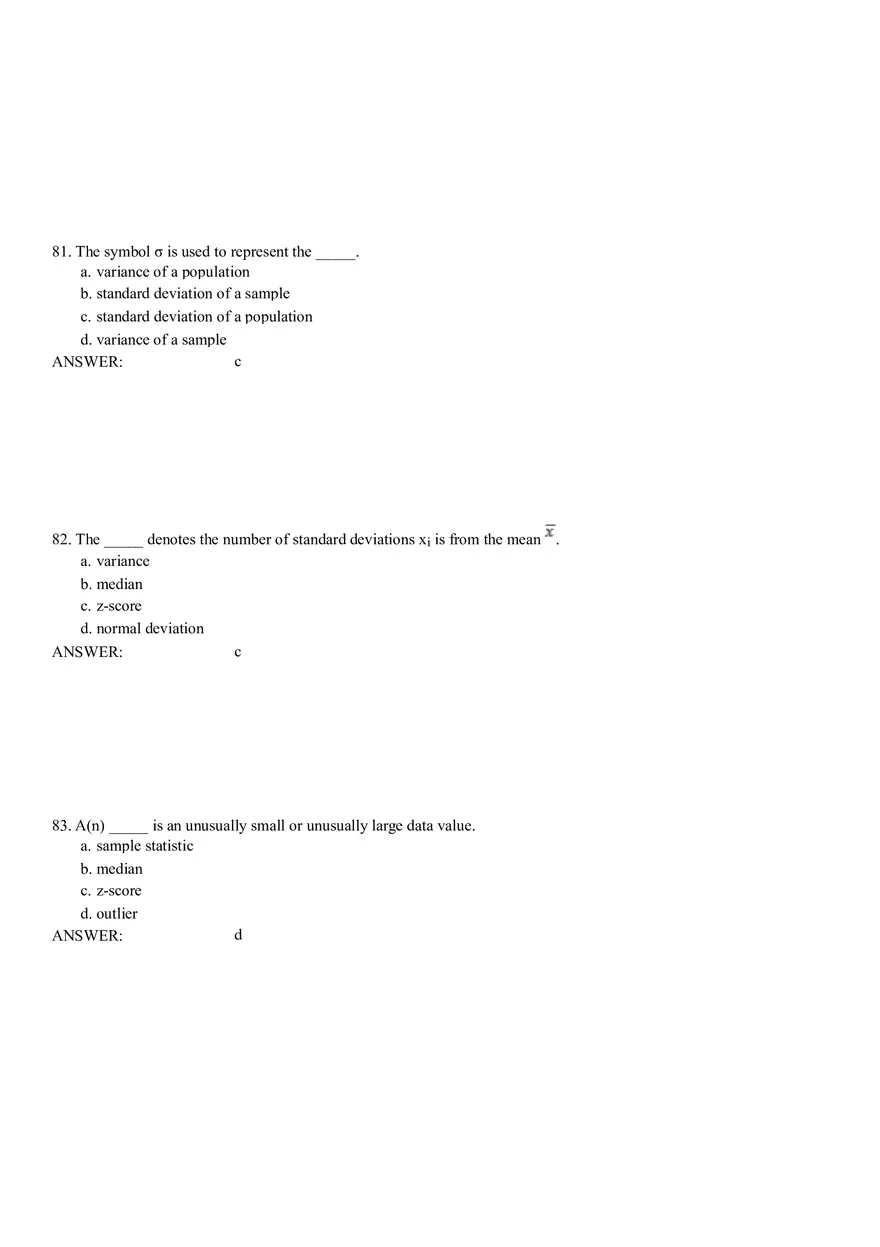 Descriptive Statistics - Numerical Measures Part 3 - Page 6
