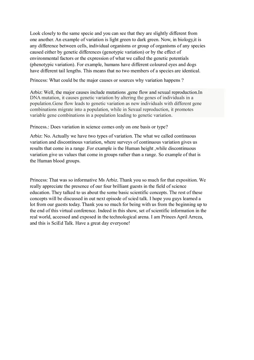 Scied Talk Show Script - Page 5