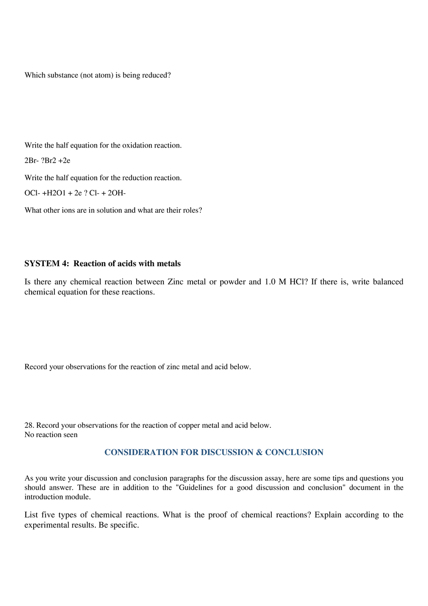 Understanding Oxidizing Strengths in Redox Reactions - Page 9