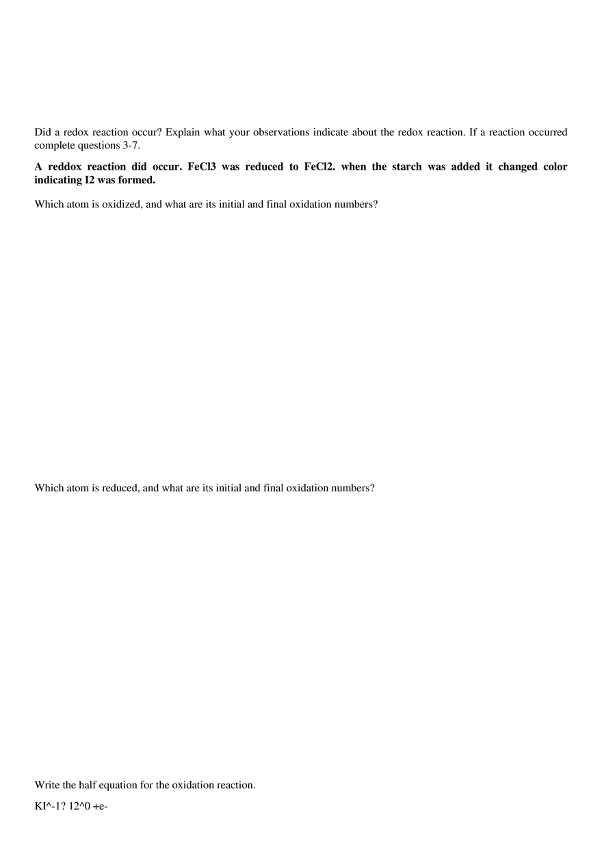 Understanding Oxidizing Strengths in Redox Reactions - Page 6