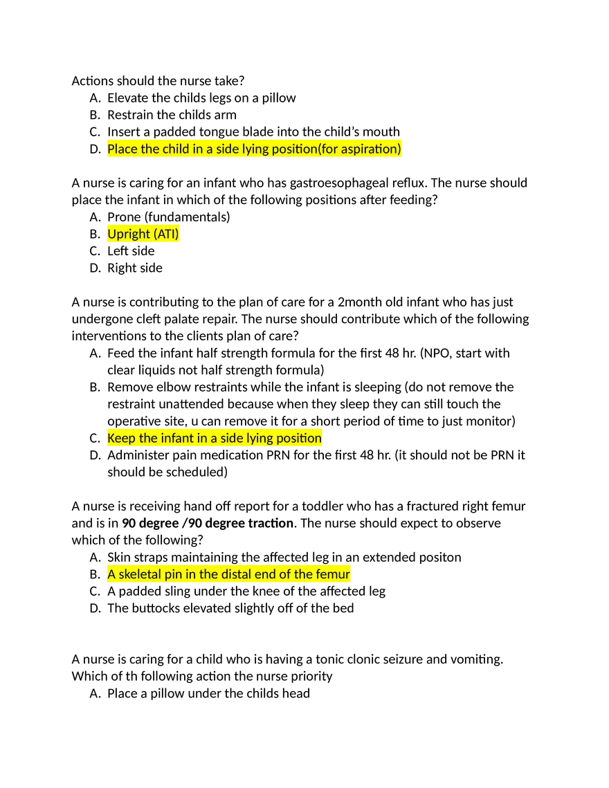 ATI Peds Questions - Page 24
