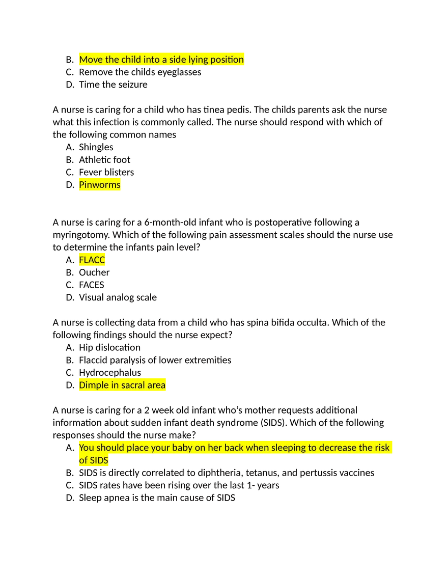 ATI Peds Questions - Page 3