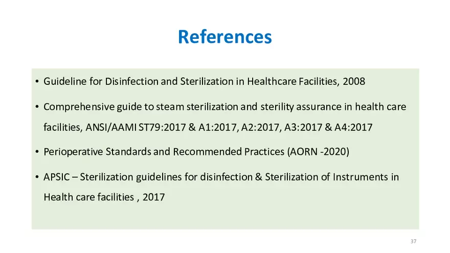 Sterilization and Disinfection - Page 31