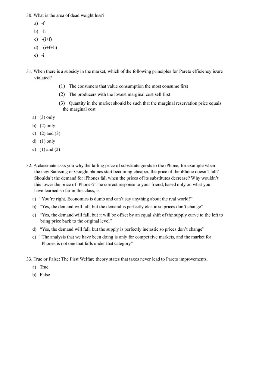 Consumer and Producer Surplus in an Unregulated Market Equilibrium - Page 8
