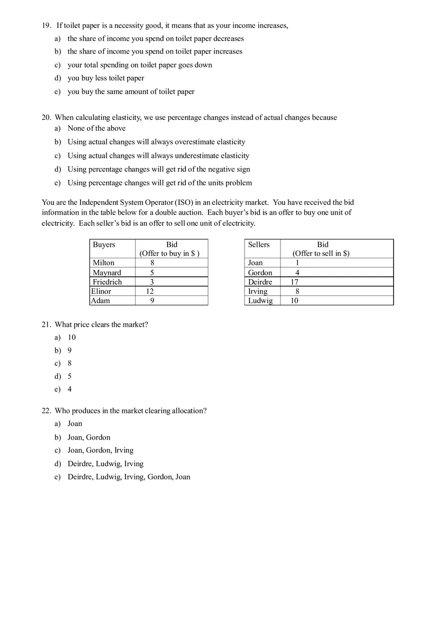 Consumer and Producer Surplus in an Unregulated Market Equilibrium - Page 5
