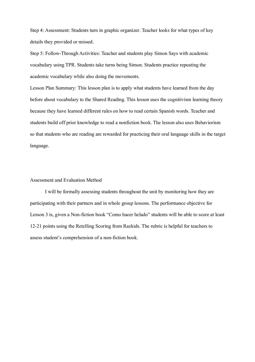 Integrating Science and Reading in Spanish Language Instruction - Page 15