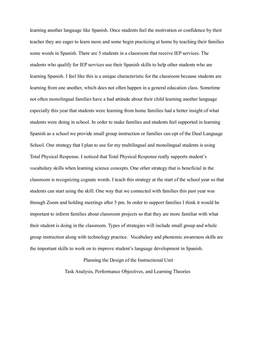 Integrating Science and Reading in Spanish Language Instruction - Page 2