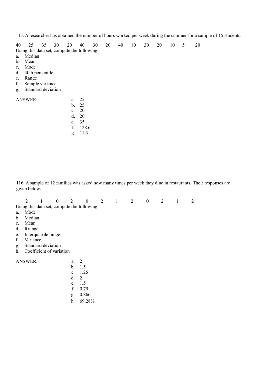 Descriptive Statistics - Numerical Measures Part 4 - Page 8