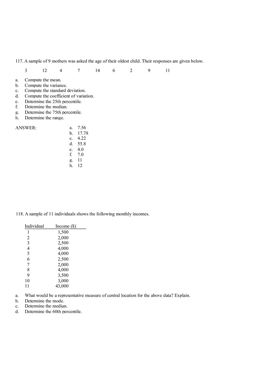 Descriptive Statistics - Numerical Measures Part 4 - Page 9