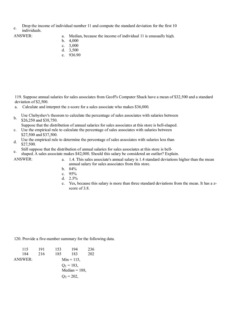 Descriptive Statistics - Numerical Measures Part 4 - Page 10
