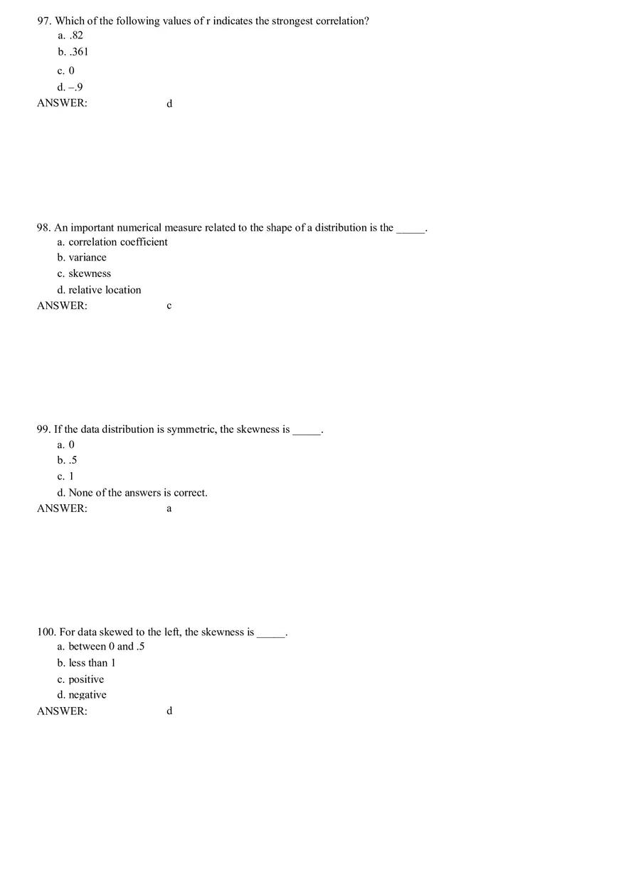 Descriptive Statistics - Numerical Measures Part 4 - Page 1